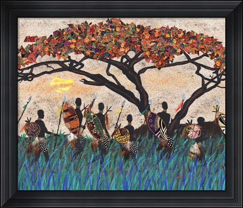 Framed Planes of Africa III Print