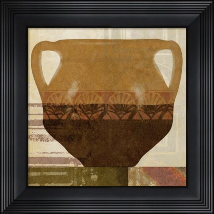 Framed Ethnic Pot II Print