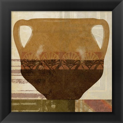 Framed Ethnic Pot II Print