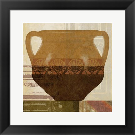 Framed Ethnic Pot II Print