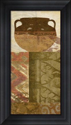 Framed Ethnic Pot III Print