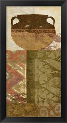 Framed Ethnic Pot III Print