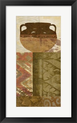 Framed Ethnic Pot III Print