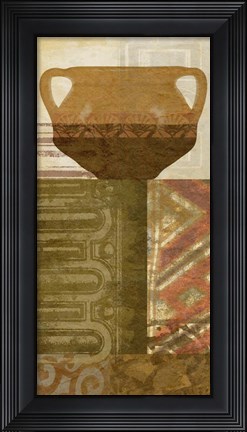 Framed Ethnic Pot IV Print
