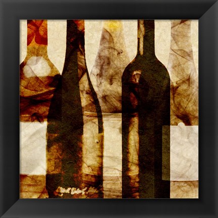 Framed Smokey Wine III Print