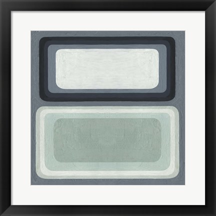 Framed Maritime Color Field I Print