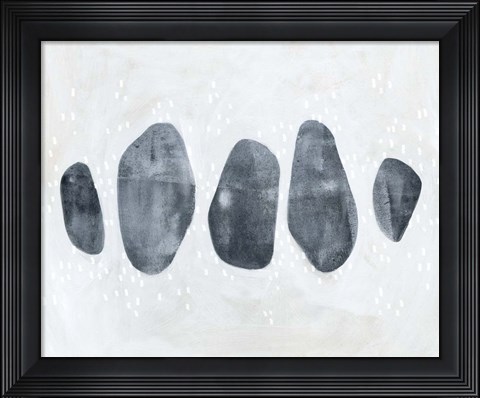 Framed Stone Collection I Print
