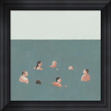 Framed Swimmers I Print