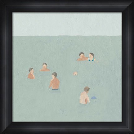 Framed Swimmers II Print