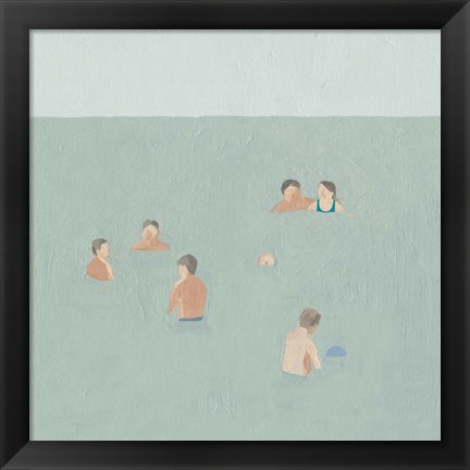 Framed Swimmers II Print