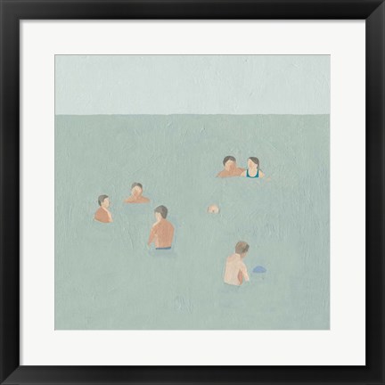 Framed Swimmers II Print