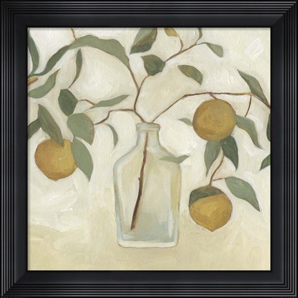 Framed Greenery Still Life I Print