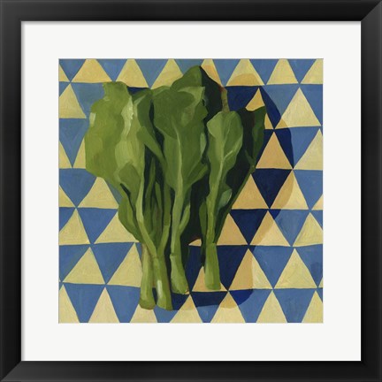 Framed Geo Veggies I Print