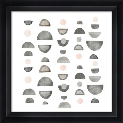 Framed Half Circles IV Print