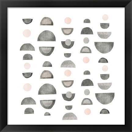 Framed Half Circles IV Print