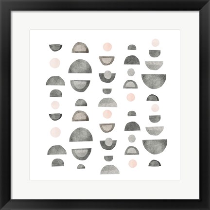 Framed Half Circles IV Print