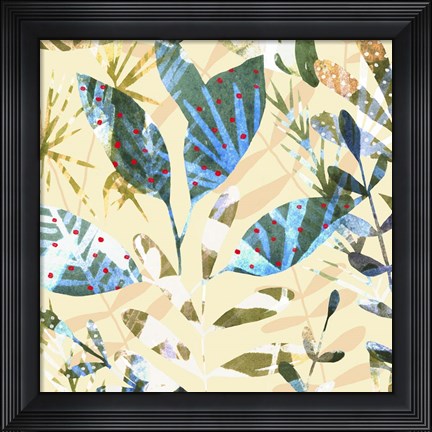 Framed Technicolor Jungle II Print
