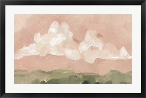 Framed Pink Haze Sunset I Print