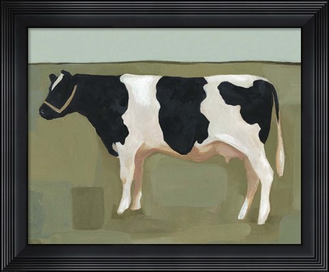 Framed Bovine Portrait II Print