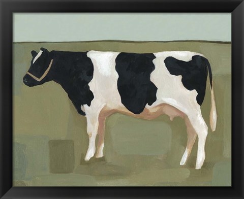 Framed Bovine Portrait II Print