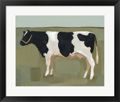 Framed Bovine Portrait II Print