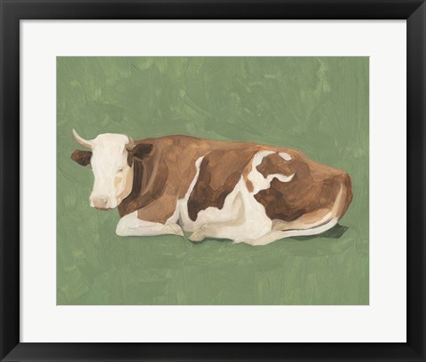 Framed How Now Brown Cow I Print