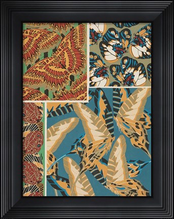 Framed Decorative Butterflies IV Print