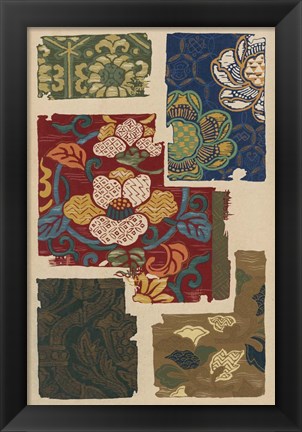 Framed Japanese Textile Design IV Print