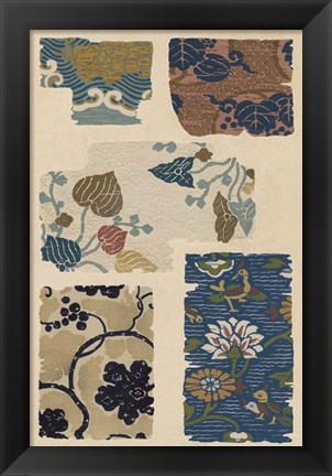 Framed Japanese Textile Design VIII Print