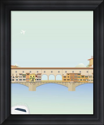 Framed Travel Europe--Ponte Vecchio Print