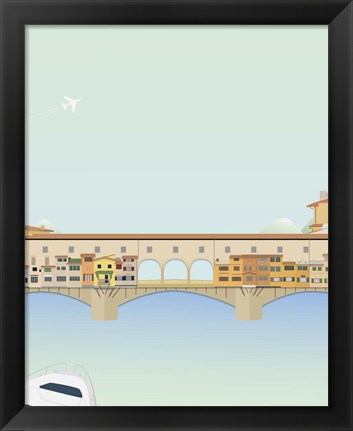 Framed Travel Europe--Ponte Vecchio Print