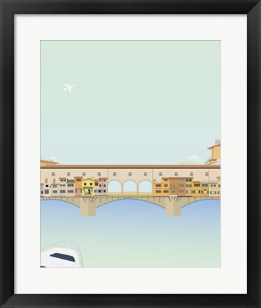 Framed Travel Europe--Ponte Vecchio Print