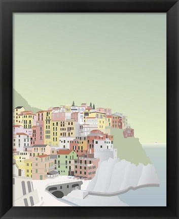 Framed Travel Europe--Manarola Print