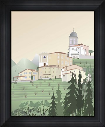 Framed Travel Europe--Pedona Print