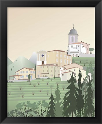 Framed Travel Europe--Pedona Print