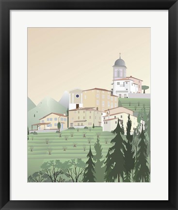 Framed Travel Europe--Pedona Print