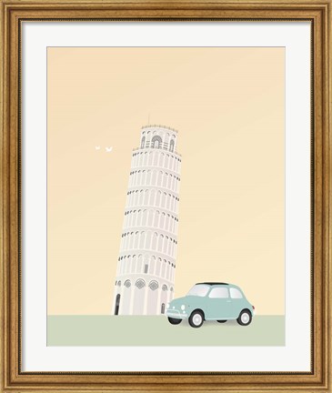 Framed Travel Europe--Pisa Print