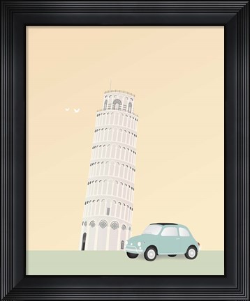 Framed Travel Europe--Pisa Print