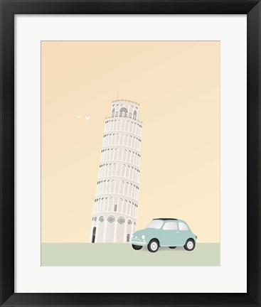 Framed Travel Europe--Pisa Print