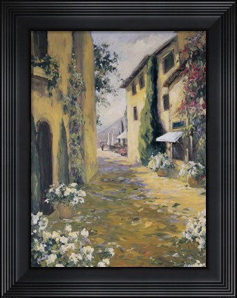 Framed Italian Villa I Print