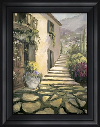 Framed Italian Villa II Print