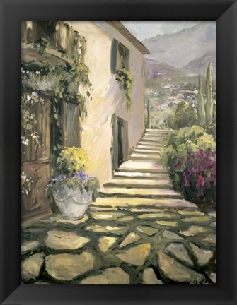 Framed Italian Villa II Print