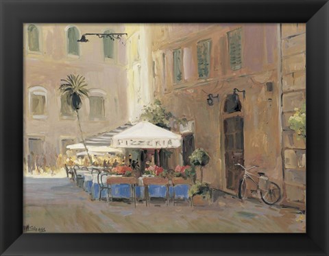 Framed Cafe Roma Print