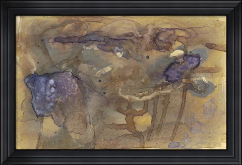 Framed Violet Inclusion I Print