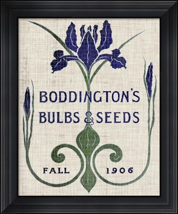 Framed Flower Seed Packs IV Print