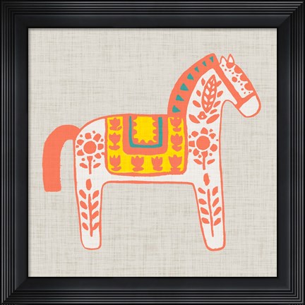 Framed Decorative Burro I Print