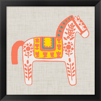 Framed Decorative Burro I Print