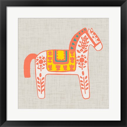 Framed Decorative Burro I Print