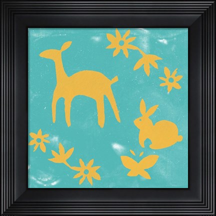 Framed Otomi Tile II Print