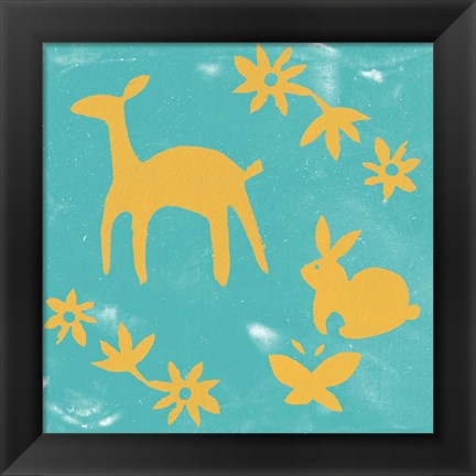 Framed Otomi Tile II Print